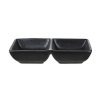 Wheel and Barrow Rectangle Dish With 2 Divisions 14Cm | Condiments