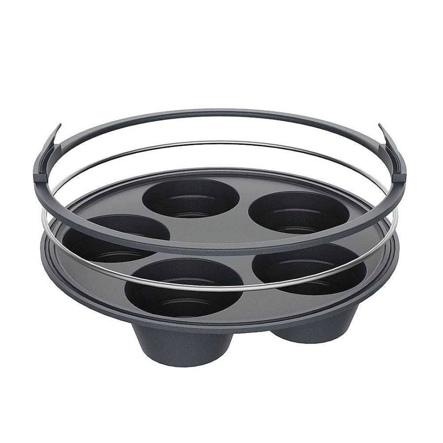 Wheel and Barrow Silicone Muffin Pan 5 Cup 22Cm | Air Fryer Accessories