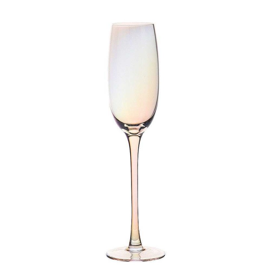 Wheel and Barrow Champagne Flute Pearlised 230Ml | Champagne