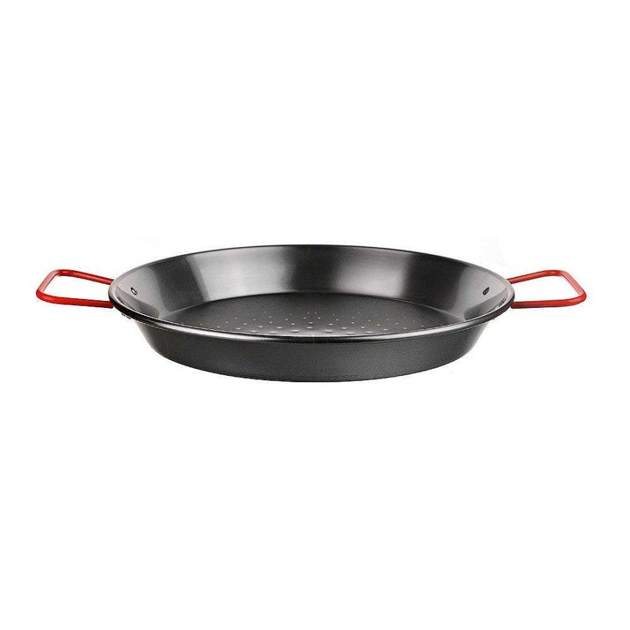 Wheel and Barrow Polished Steel Paella Pan 40Cm | Paella Pans & Accessories