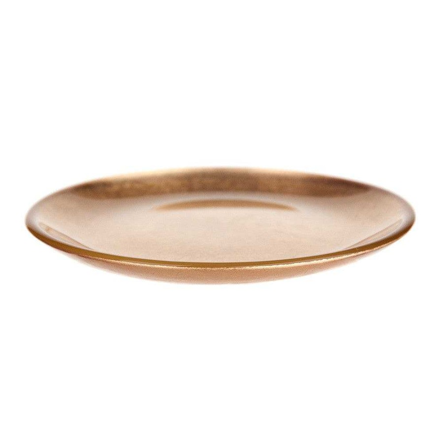 Wheel and Barrow Candle Plate Gold Leaf | Turkish Delight