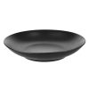 Wheel and Barrow Rice Plate Deep Black 25.4X5Cm | Black Dinnerware