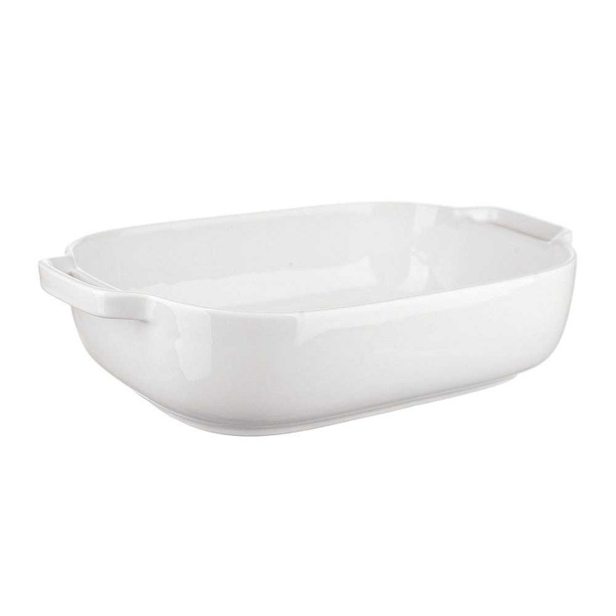 Wheel and Barrow Bone China Baking Dish Rectangle White 29Cm | Baking Dishes