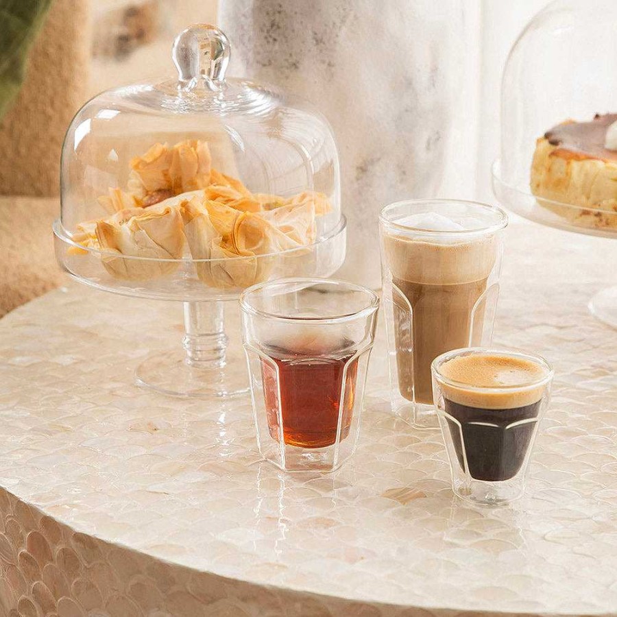 Wheel and Barrow Coffee Glass Picardie Double Wall 100Ml | Double Wall Glasses