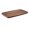 Wheel and Barrow Acacia Wood Tray Rectangle 58X34Cm Dark Brown | Trays & Food Covers