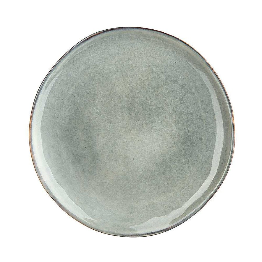 Wheel and Barrow Stoneware Side Plate Olive Green 20Cm | Dinner Plates & Side Plates