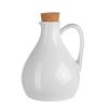 Wheel and Barrow Porcelain Oil Bottle Round With Handle 12.3X11.5X14.5Cm | Oil & Vinegar