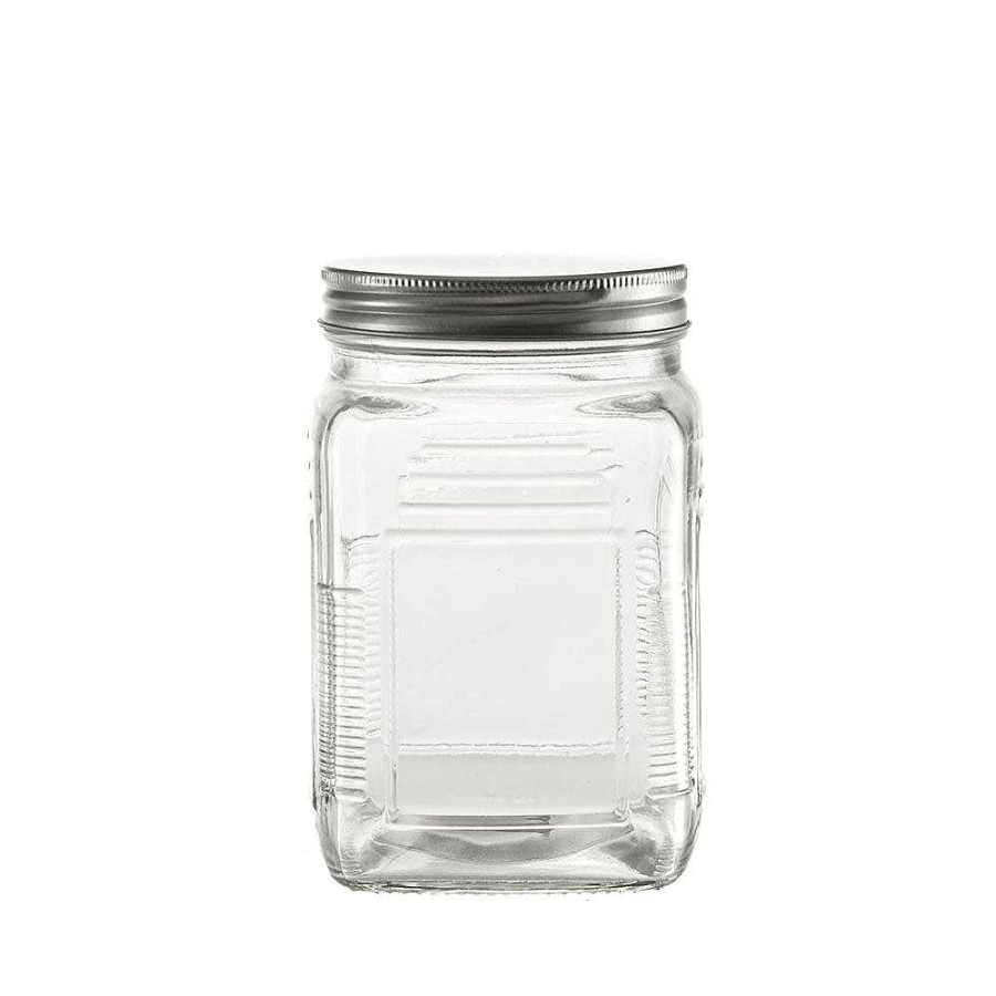 Wheel and Barrow Glass Storage Jar 15X10Cm | Home Storage