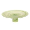 Wheel and Barrow Footed Plate Mint Green Alabaster 33Cm | Serving Platters