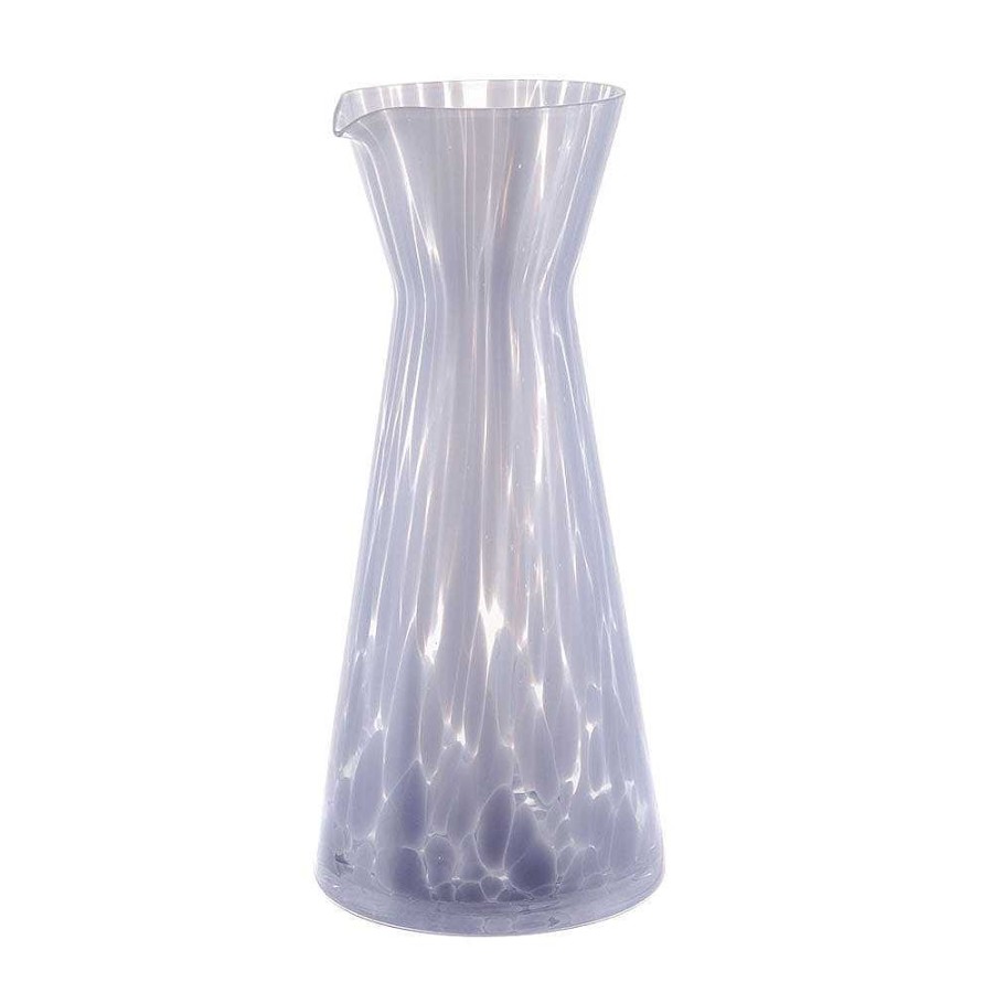 Wheel and Barrow Carafe Glass Marble Lilac 800Ml | Pitchers, Carafes & Jugs