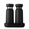 Wheel and Barrow Salt & Pepper Set 3Pc Premium Black | Condiments