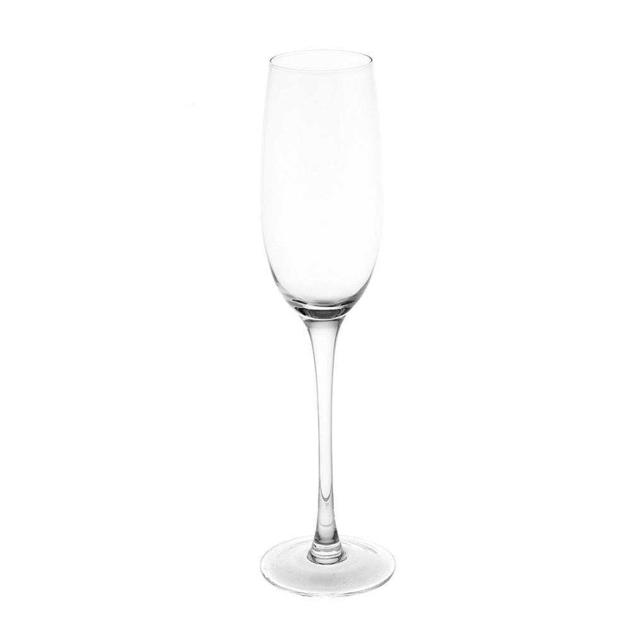 Wheel and Barrow Champagne Flute Clear 230Ml | Champagne