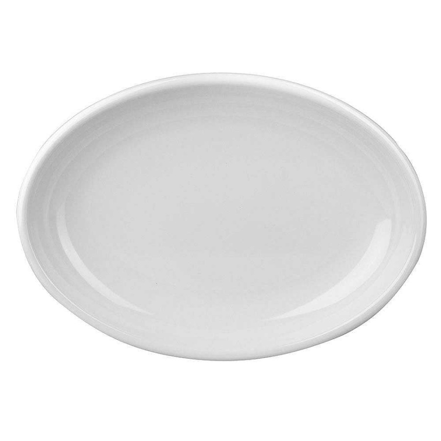 Wheel and Barrow Platter Oval Melamine Ivory 50X36Cm | Melamine