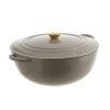 Wheel and Barrow Casserole Pot Round Cast Iron Mushroom 32.5Cm 7L | Cast Iron