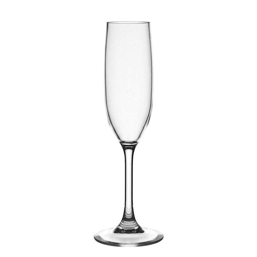 Wheel and Barrow Poly Carb Champagne Flute 200Ml | Outdoor Drinkware