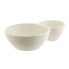 Wheel and Barrow Porcelain Bowl With 2 Divisions 24Cm White | Salad & Serving Bowls