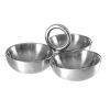 Wheel and Barrow Stainless Steel Condiment Set | Rustic Silver Barware