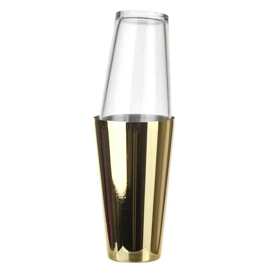 Wheel and Barrow Boston Cocktail Shaker Light Gold 500Ml | Palm Range