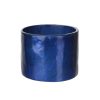 Wheel and Barrow Capiz Napkin Ring Dark Blue 3.5X4.5Cm | Napkin Rings