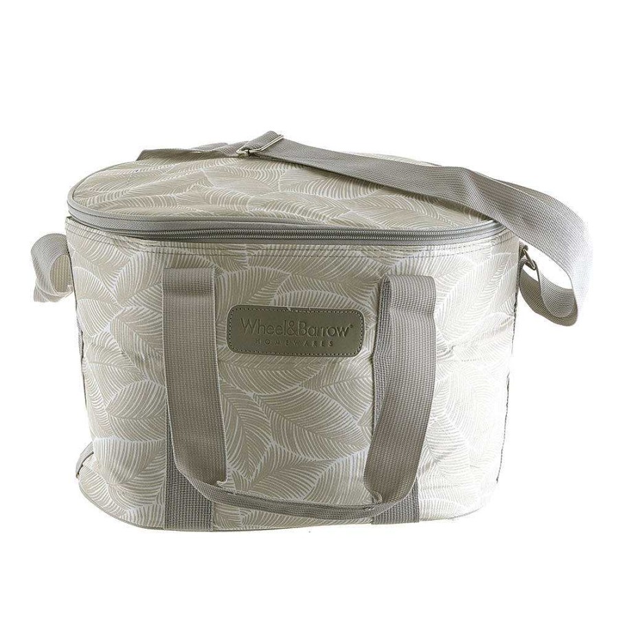 Wheel and Barrow Picnic Cooler Bag Leaf Print | Picnic Basket & Blankets