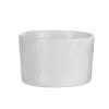 Wheel and Barrow Porcelain Souffle Textured White 10X10X6Cm | Ramekins & Souffle