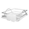 Wheel and Barrow Aluminium Dish Rack With Side Cutlery With Tray 49X38X14Cm | Kitchen Storage